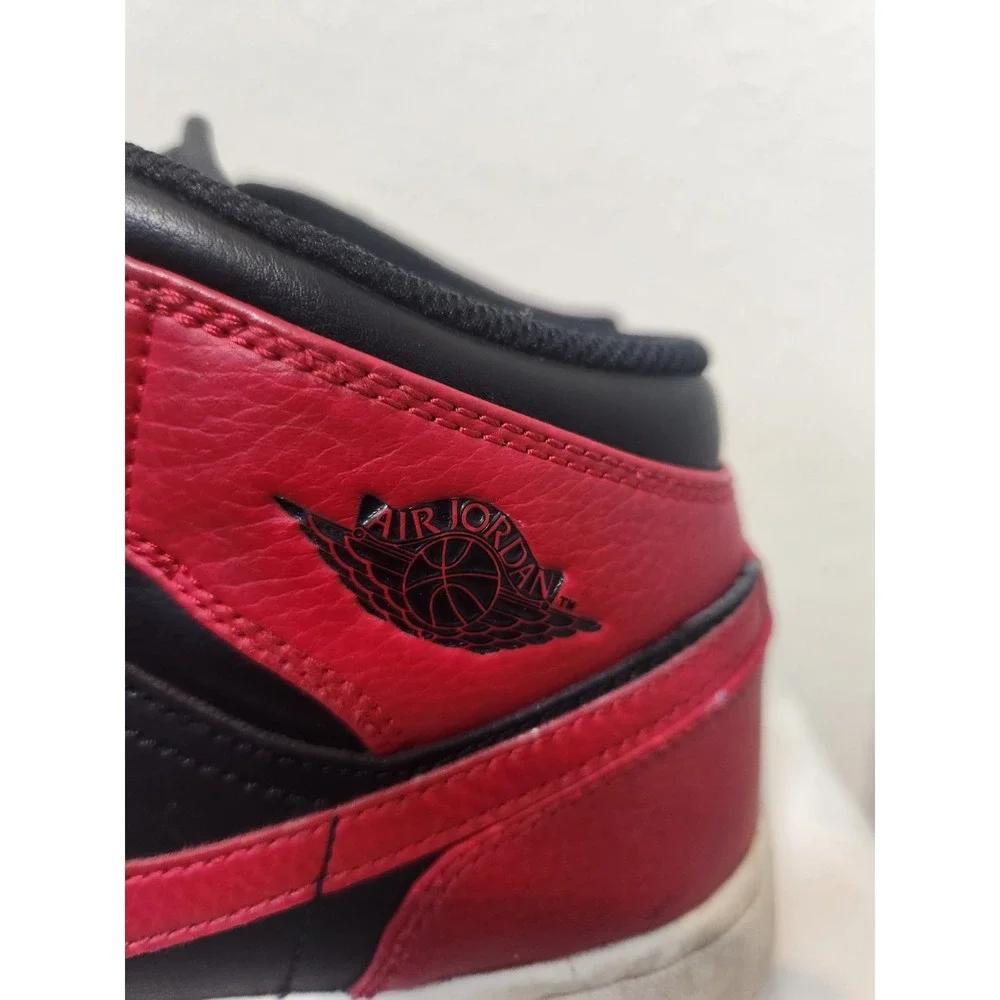Nike Youth Air Jordan 1 Mid 554725-074 Red Basketball Shoes Sneakers Size 7 2020